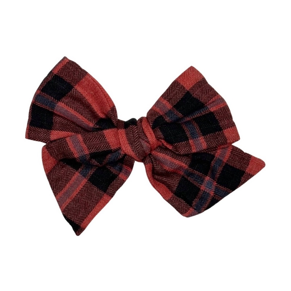 Wunderkin Plaid Bow‎